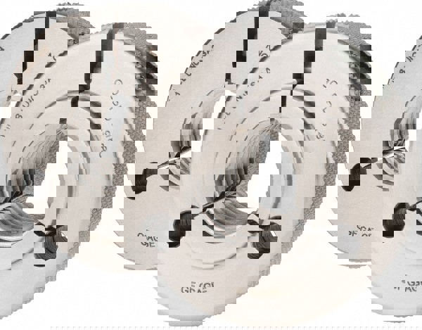 Threaded Ring Gage: 1-8 Thread, UNC, Class 3A, Go & No Go